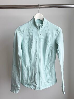Lululemon Define Jacket Size 6 W4BF8S - Mint Aqua - AS IS (Stain)